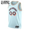 Canotte Bambino San Antonio Spurs Personalizzate Nike 2024-25 City Edition Blu Swingman